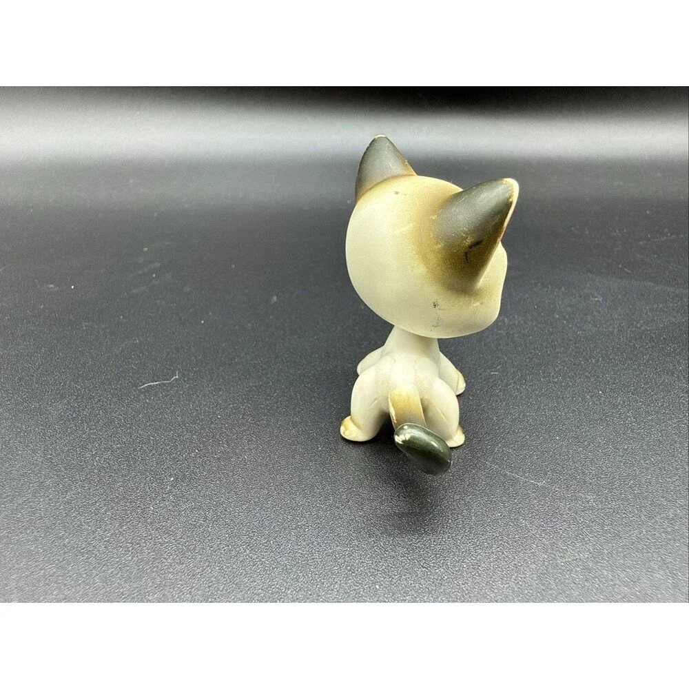 Littlest Pet Shop #5 Siamese Shorthair Cat Authentic LPS 2004